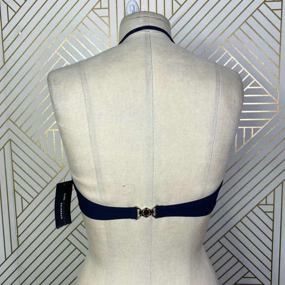 Marc‎ by Marc Jacobs Broken Solids Bandeau Bikini Top Two Toned Blue Size US XS - Picture 8 of 12